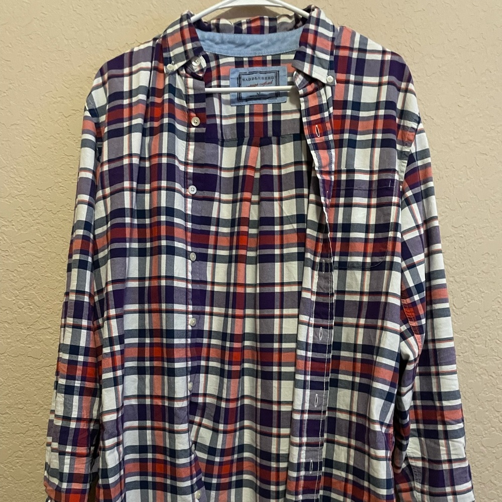 Vintage Purple/Orange Flannel